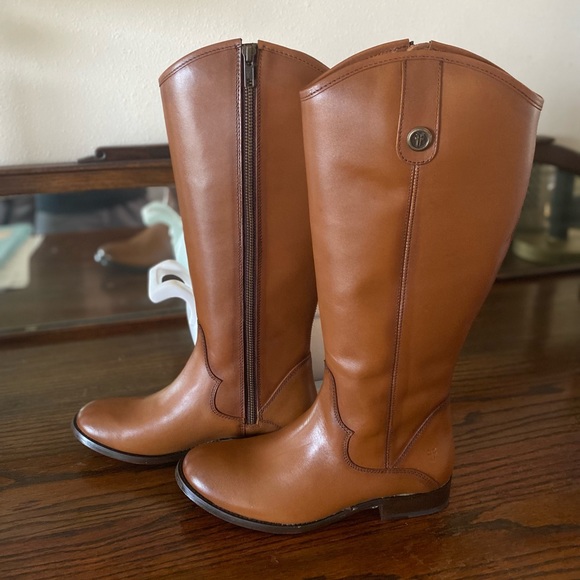 COPY - Frye NEW boots size 6 cognac - Picture 1 of 4